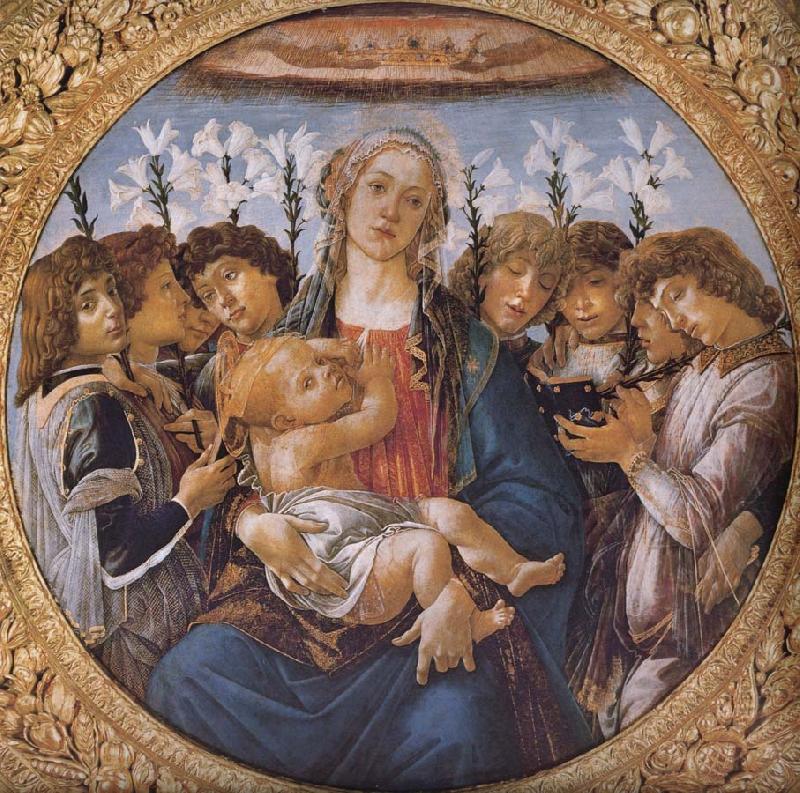 Sandro Botticelli Our Lady of the eight sub angel oil painting picture